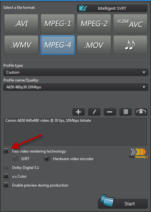 Poor MP4 quality in PowerDirector 10? Try turning off hardware video encoding!